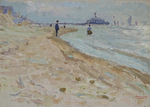 Wassily Kandinsky, Scheveningen, Strand, 1904, Impressionismus, Niederlande